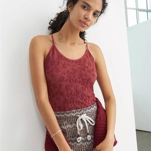 NWT Anthropologie Teal Zene Seamless Textured Tank - Size L